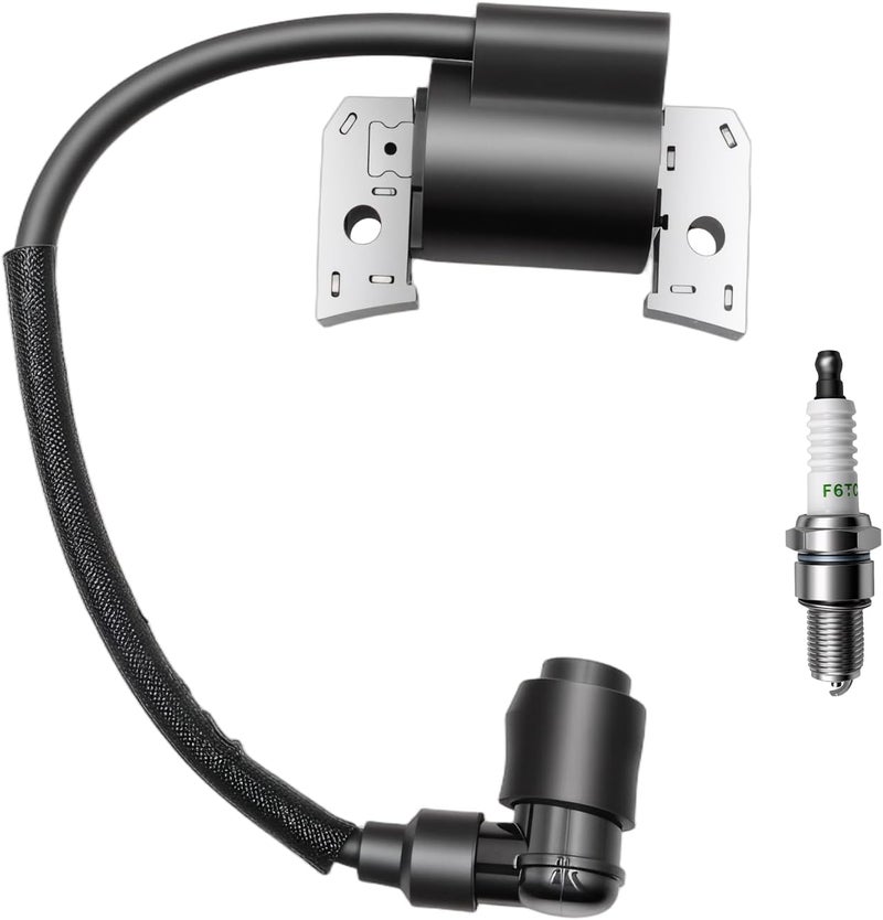 Dakule Ignition Module Kit 21121-6004 Compatible with Kawasaki FD671D FD711D FD750D 4 Stroke Engines Replace OEM 21121-0729 21121-2090 with Spark Plug - Image 1